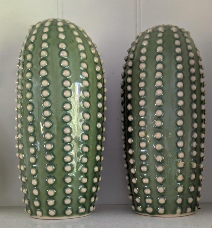 Ikea cactus beeldjes 2x, Huis en Inrichting, Woonaccessoires | Overige, Zo goed als nieuw, Ophalen of Verzenden