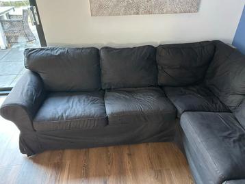 IKEA Hoekbank Zwart - EKTORP Stijl - afbeelding 3