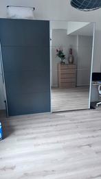 Ruime Haco kledingkast met schuifdeuren en spiegel, Huis en Inrichting, Kasten | Kledingkasten, Overige materialen, 200 cm of meer
