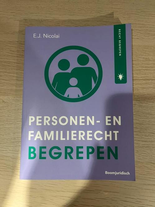 E.J. Nicolai - Personen- en Familierecht begrepen, Boeken, Wetenschap, Zo goed als nieuw, Ophalen of Verzenden