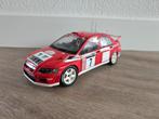 Autoart Mitsubishi Lancer Evo VII 7 WRC #7 Makinen 80151, Hobby en Vrije tijd, Modelauto's | 1:18, Ophalen of Verzenden, Gebruikt