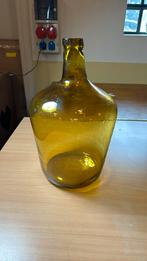 Vaas, bolvaas, 40x25cm geel glas, Huis en Inrichting, Woonaccessoires | Vazen, Minder dan 50 cm, Glas, Zo goed als nieuw, Ophalen