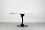 Knoll Saarinen Tulip eettafel nero marquina, zwart onderstel, Huis en Inrichting, Tafels | Eettafels, Ophalen, Overige materialen