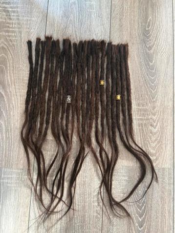 21 human hair dreads dreadlocks bruin donkerbruin echt haar beschikbaar voor biedingen