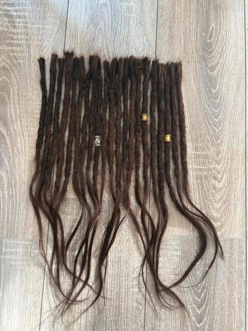 21 human hair dreads dreadlocks bruin donkerbruin echt haar, Sieraden, Tassen en Uiterlijk, Uiterlijk | Haarverzorging, Nieuw
