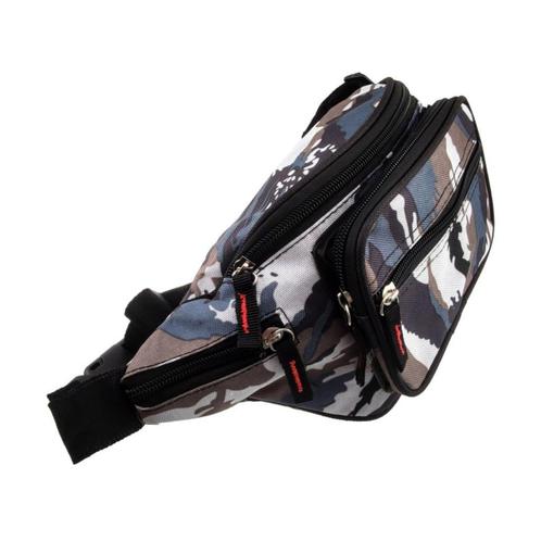 Grijs Camouflage Heuptas+ 6 Vakken Unisex Buideltas Festival, Sieraden, Tassen en Uiterlijk, Tassen | Schoudertassen, Nieuw, Overige merken
