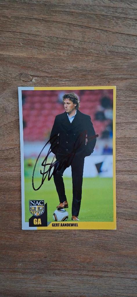 Spelerskaart met handtekening; Gert Aandewiel #4 NAC Breda, Verzamelen, Sportartikelen en Voetbal, Nieuw, Spelerskaart, NAC Breda