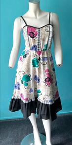Vintage romantische zomerjurk maat M, Maat 38/40 (M), Overige kleuren, Verzenden, Vintage