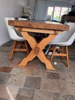 Massief Eiken Kloostertafel 6/8 persoons, Huis en Inrichting, Tafels | Eettafels, Ophalen, Eikenhout, 50 tot 100 cm, Zo goed als nieuw