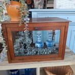 Toonbank Vitrinekastje - 51x33x34.5cm, Huis en Inrichting, Kasten | Vitrinekasten, Ophalen, Glas, Vintage, 50 tot 100 cm