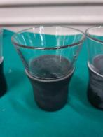glazen 4 stuks met rubbers, Verzamelen, Glas en Borrelglaasjes, Ophalen of Verzenden
