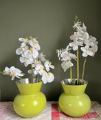 MOOIE ALU VAAS FRIS GROEN, Ophalen of Verzenden, Zo goed als nieuw