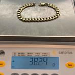 14k gouden armband massief schakel cuban, Sieraden, Tassen en Uiterlijk, Armbanden, Ophalen of Verzenden, Nieuw, Goud