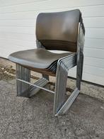 12 Stapelstoelen koppelbaar GF 40/4 David Rowland, Ophalen, Mid century vintage, Gebruikt, Bruin