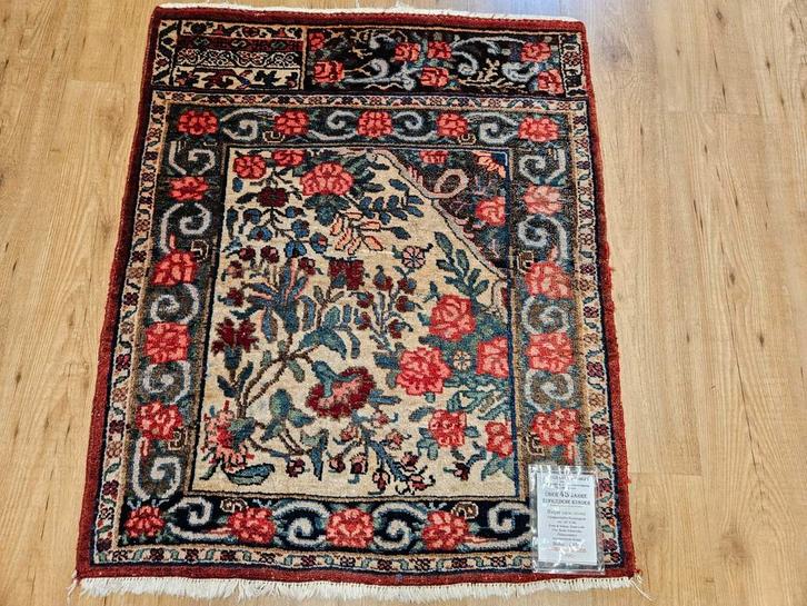 Vintage handgeknoopt perzisch tapijt bidjar 107x88, Huis en Inrichting, Stoffering | Tapijten en Kleden, Gebruikt, 50 tot 100 cm