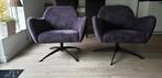 2 prachtige draai fauteuils  grijs, Huis en Inrichting, Fauteuils, Minder dan 75 cm, Zo goed als nieuw, 50 tot 75 cm, Ophalen