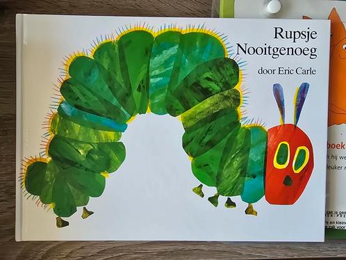 Eric Carle - Rupsje Nooitgenoeg a4 formaat, Boeken, Prentenboeken en Plaatjesalbums, Zo goed als nieuw, Ophalen of Verzenden
