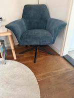 Moderne fauteuil met draaivoet, Minder dan 75 cm, Ophalen of Verzenden, Zo goed als nieuw, Metaal