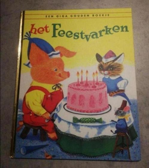 Byron Jackson - Het feestvarken, giga gouden boekje, Boeken, Kinderboeken | Kleuters, Zo goed als nieuw, Gouden boekje, Ophalen of Verzenden
