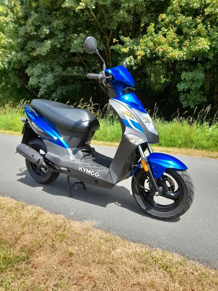 Kymco Agility 50 4t- blauw kenteken, Fietsen en Brommers, Scooters | Kymco, Gebruikt, Agility, Maximaal 25 km/u, Benzine, Ophalen