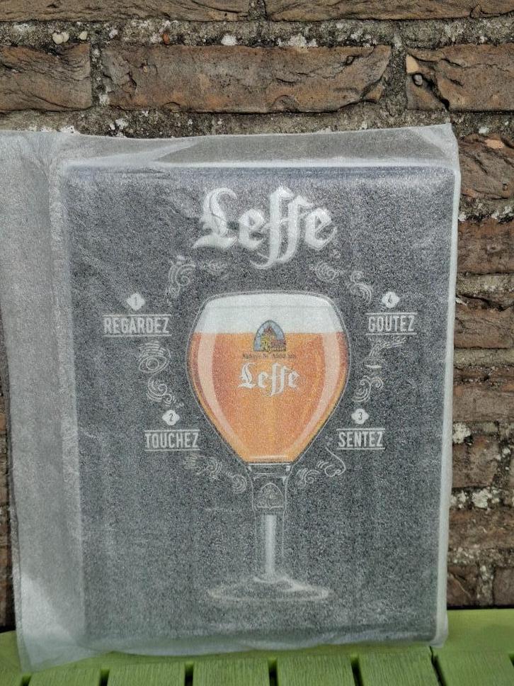 Reclamebord Leffe - in verpakking, Verzamelen, Biermerken, Nieuw, Reclamebord, Plaat of Schild, Leffe, Ophalen of Verzenden