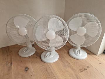 3 tafelventilatoren, zgan beschikbaar voor biedingen