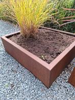 2 x cortenstaal bloembak, Tuin en Terras, Bloembakken en Plantenbakken, Ophalen of Verzenden, Zo goed als nieuw, Metaal