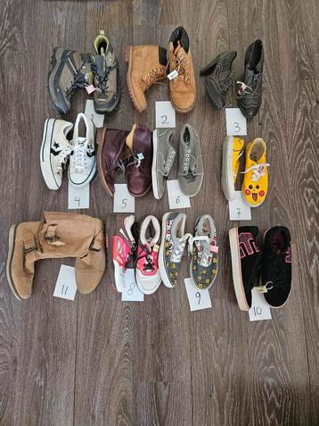 Partij schoenen timberland Converse vans nike reebok 37 beschikbaar voor biedingen