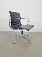 Vintage design bureaustoel zwart leer vergaderstoel '70, N, Zwart, Ophalen of Verzenden, N