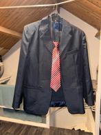 Jongens pak met stropdas 158 - Compleet, Ophalen of Verzenden, Zo goed als nieuw, Maat 46 (S) of kleiner, Blauw