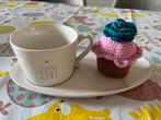 Koffie kop op schaaltje, Huis en Inrichting, Keuken | Servies, Ophalen of Verzenden, Zo goed als nieuw, Overige stijlen