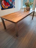 Mooie grote eettafel, Ophalen, 100 tot 150 cm, 200 cm of meer, Zo goed als nieuw