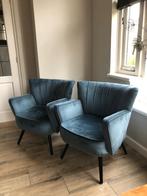 2 stoeltjes fauteuils, Huis en Inrichting, Fauteuils, Ophalen, Gebruikt, Minder dan 75 cm, 50 tot 75 cm