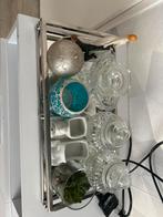 Decoratieve verzameling op zilveren dienblad, Antiek en Kunst, Ophalen