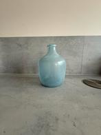 Licht blauwe bolvaas, Gebruikt, Blauw, Ophalen of Verzenden, Glas