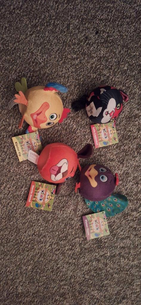 Kipster Kip & Vriendjes Knuffels lidl mini's, Kinderen en Baby's, Speelgoed | Knuffels en Pluche, Zo goed als nieuw, Overige typen