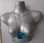 Manouk- dunne ketting met blok, Nieuw, Overige materialen, Met hanger, Verzenden