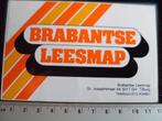 sticker brabantse leesmap tilburg logo, Ophalen of Verzenden, Zo goed als nieuw, Bedrijf of Vereniging