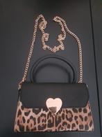 Leuk en mooi mini tasje lederlook .(nieuw), Ophalen of Verzenden, Nieuw, Zwart, Schoudertasje