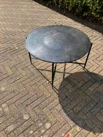 Tuintafel staal, Tuin en Terras, Tuintafels, Ophalen, Gebruikt, Rond, Metaal