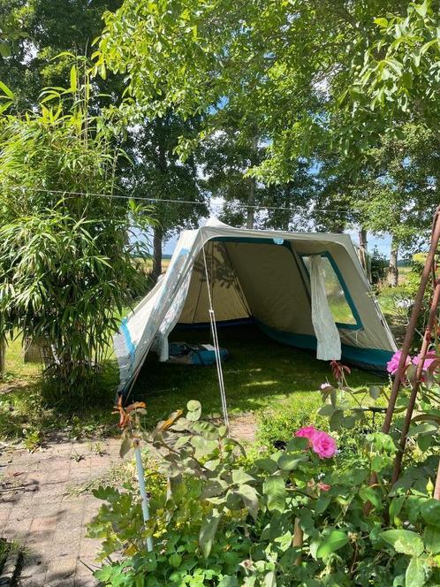 Katoenen tent,oud model Vrijbuiter,piramide,koopje., Caravans en Kamperen, Tenten, Gebruikt, Ophalen
