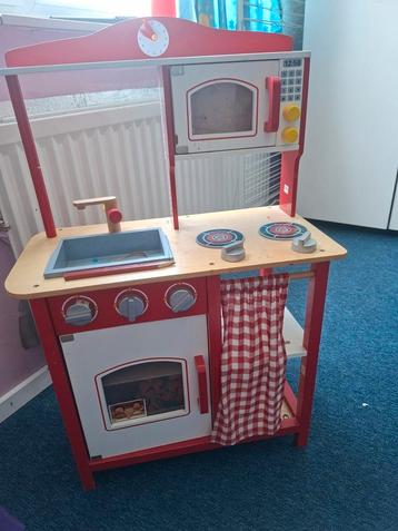 Houten Speelkeuken - Gebruikt beschikbaar voor biedingen