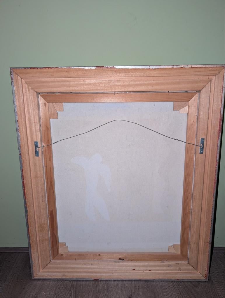 Modern Kunstwerk met Handgemaakte Frame, Ophalen