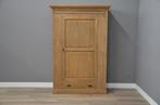 Dichte teak kast ( Jagerskast ) met deuren in zijkant, 100 tot 150 cm, Teakhout, Ophalen of Verzenden, 150 tot 200 cm