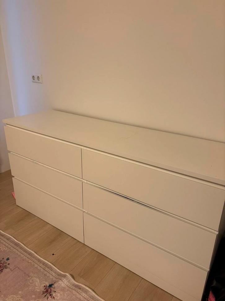 IKEA Malm Kast, Huis en Inrichting, Kasten | Dressoirs, Gebruikt, 100 tot 150 cm, 25 tot 50 cm, Met lade(s), Overige materialen
