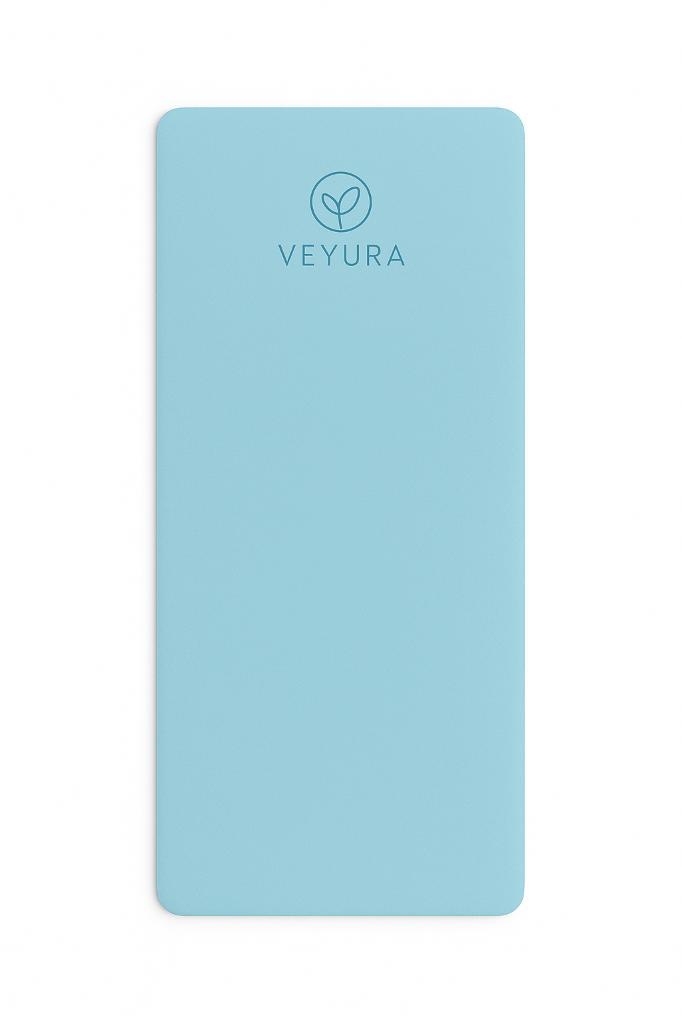 Veyura Yogamat 6 mm Antislip Eco | 18361 cm | Blauw/Grijs, Sport en Fitness, Yoga en Pilates, Nieuw, Yogamat, Ophalen of Verzenden