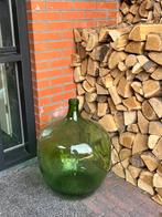 XXL flesvaas gistfles wijnfles groen vintage, Ophalen, Zo goed als nieuw