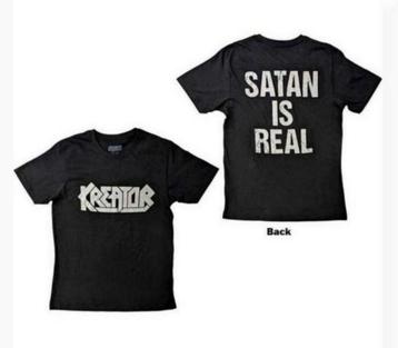 Kreator - Satan Is Real T-Shirt (Officieel, Zwart) beschikbaar voor biedingen