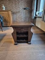 Donker eiken krantenbak, Huis en Inrichting, Woonaccessoires | Krantenbakken en Lectuurbakken, Ophalen, Gebruikt