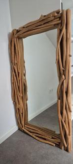Spiegel van drijfhout 124x62x10cm, Huis en Inrichting, Ophalen, Minder dan 50 cm, Zo goed als nieuw, Minder dan 100 cm